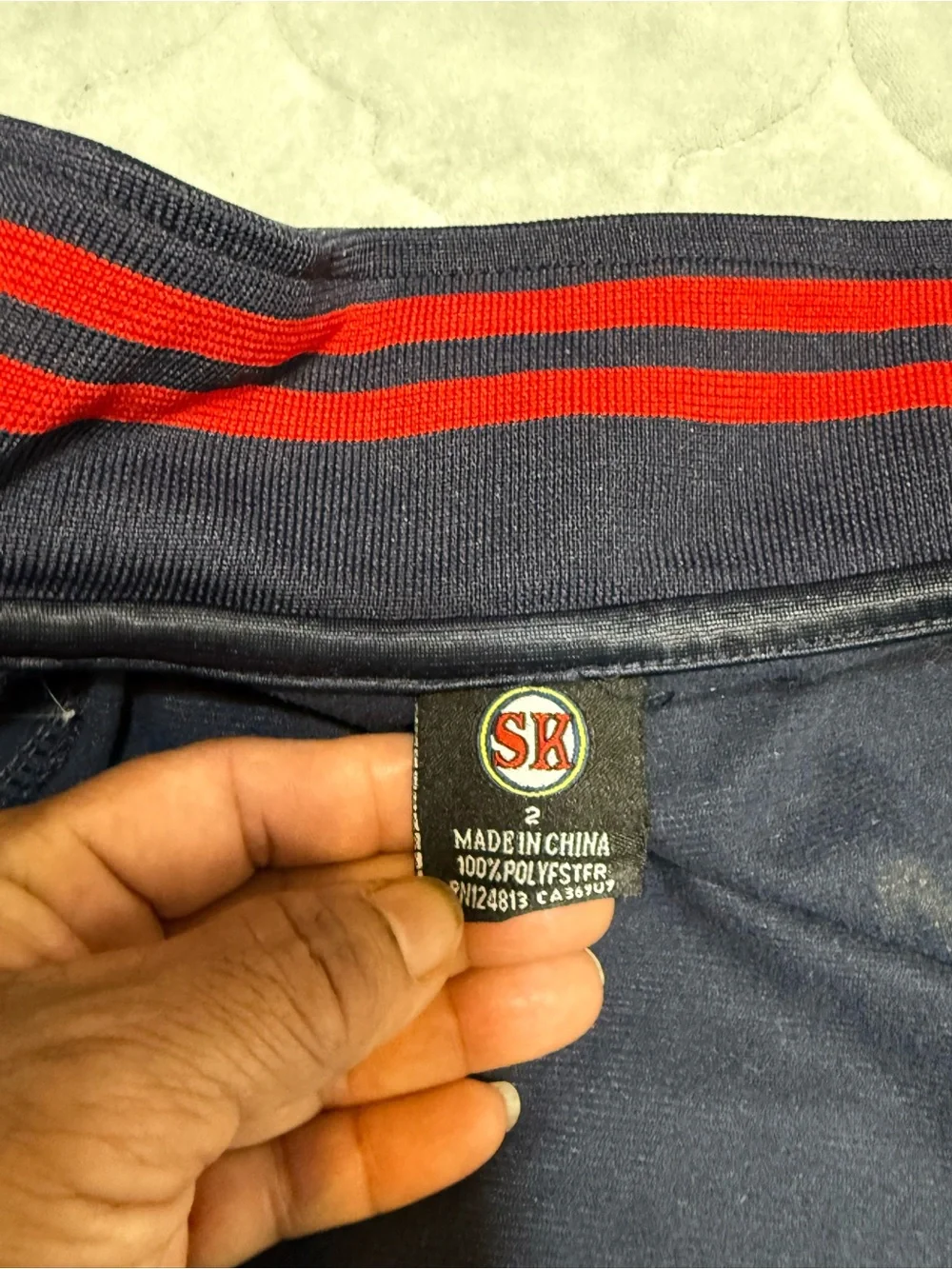SK Barcelona Navy Kids Track Jacket with Red Trim size 2